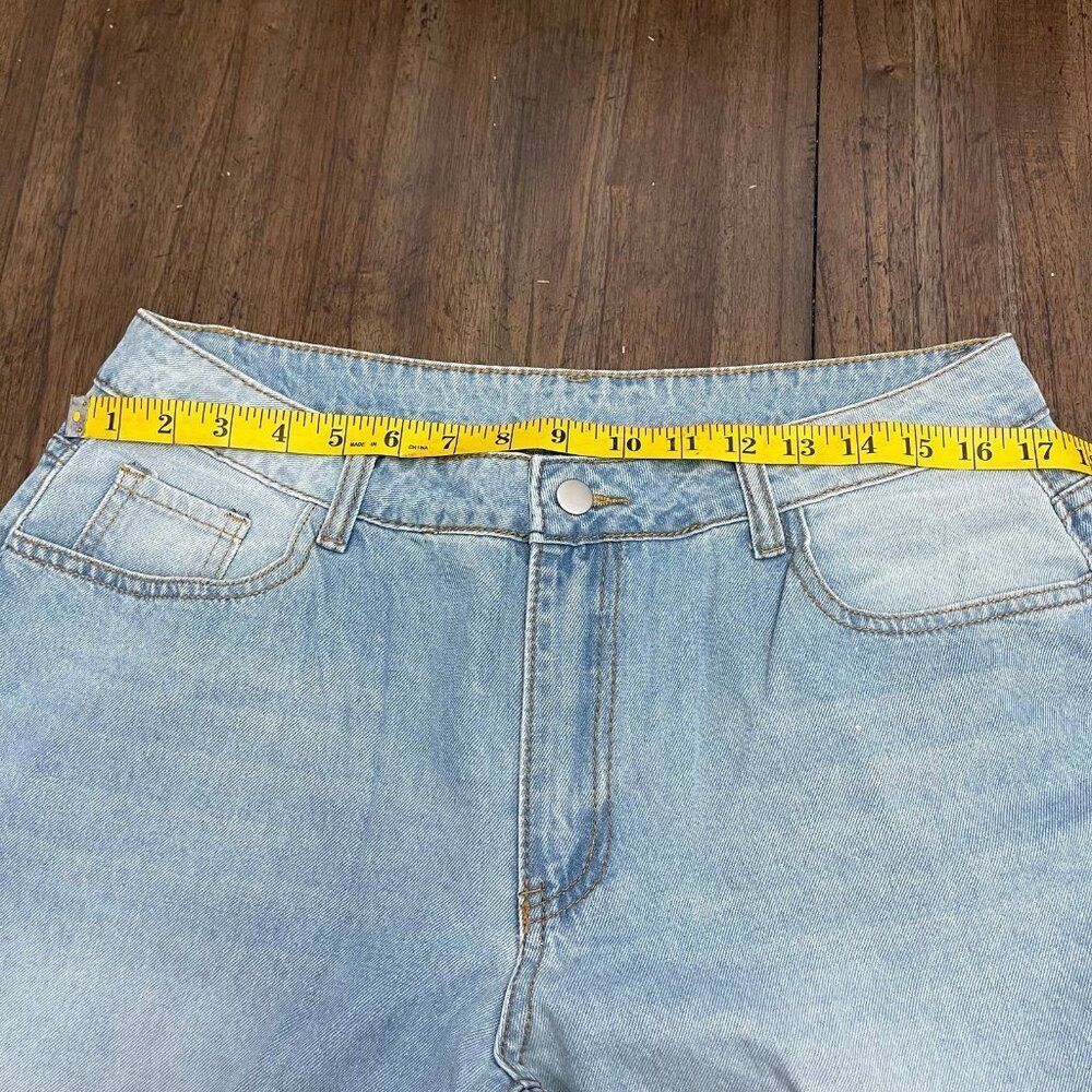 Ripped Baggy Jeans XL/12 - Picture 8 of 10
